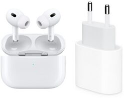 Apple AirPods Pro (2nd Gen.) Bundle True Wireless Kopfhörer mit USB-C Power Adapter (20W)