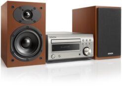 Denon D-M41DAB Mini-System premium-silber/kirsch