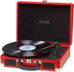 Denver VPL-120 Plattenspieler mit USB-Anschluss rot