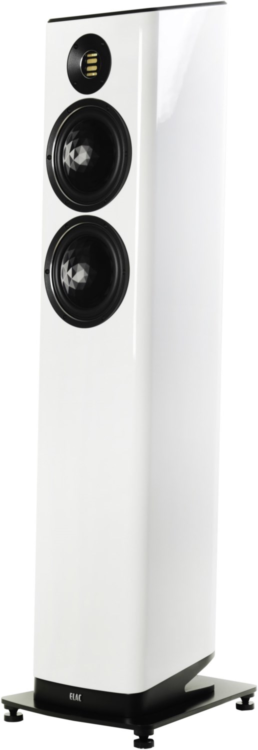 Elac Vela FS 408 /Stück Stand-Lautsprecher hochglanz weiß lack