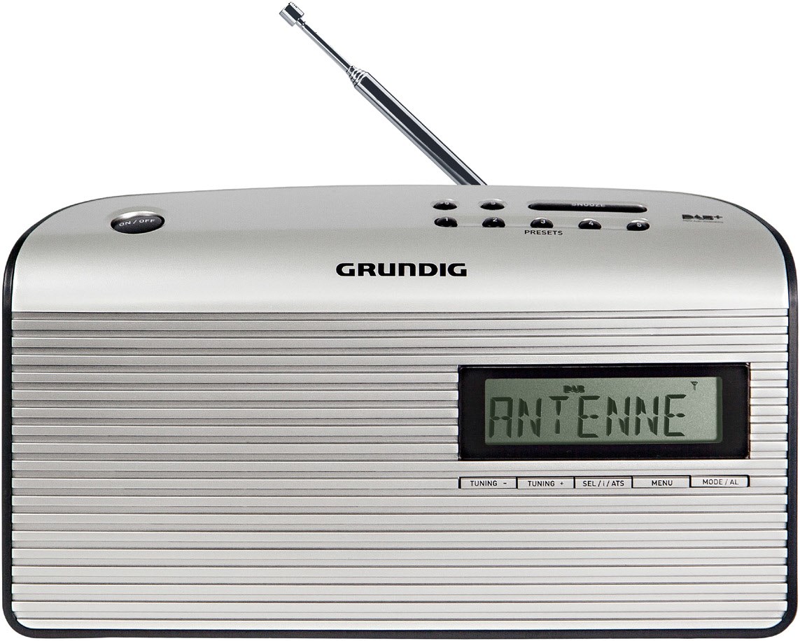 Grundig Music 7000X DAB+ Kofferradio mit DAB/DAB+ schwarz/perlweiß
