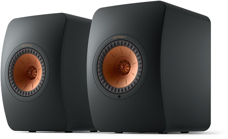 KEF LS50 Wireless II /Paar Regallautsprecher carbon black