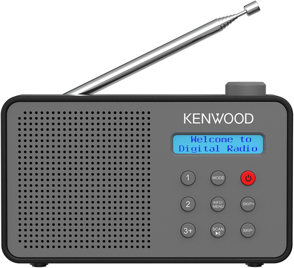 Kenwood CR-M25DAB-H Kofferradio mit DAB/DAB+ grau