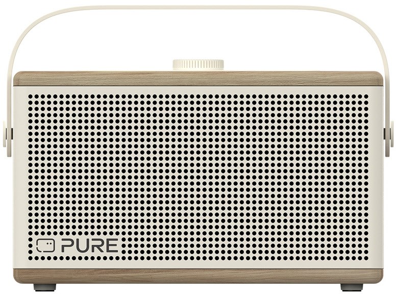 Pure Classic Aura Bluetooth-Lautsprecher Baumwoll-Weiß/Eiche