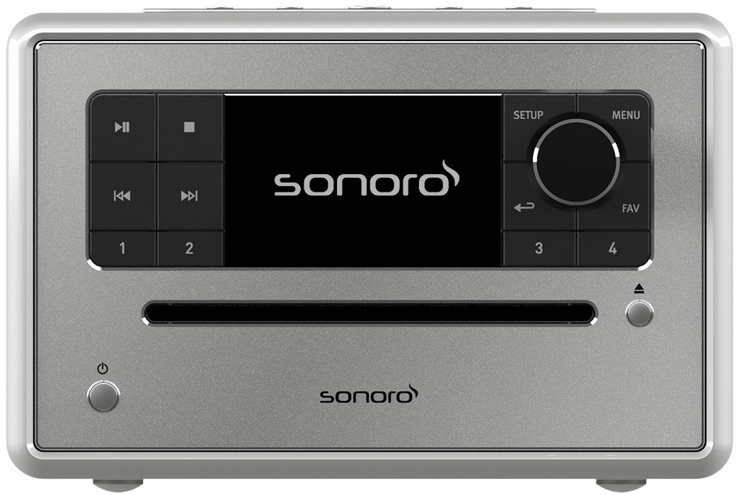 Sonoro Elite CD/Radio-System hochglanz silber/silber