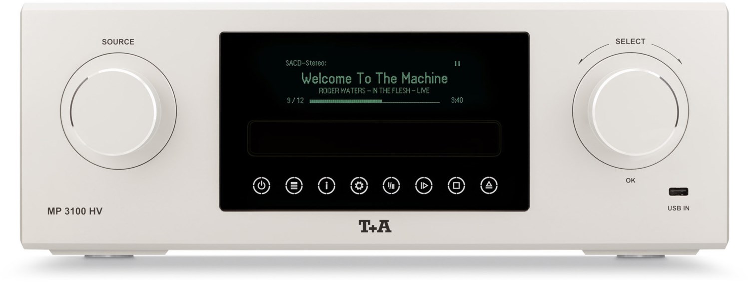 T+A MP 3100 HV (V4.1) Netzwerkspieler silber/schwarz