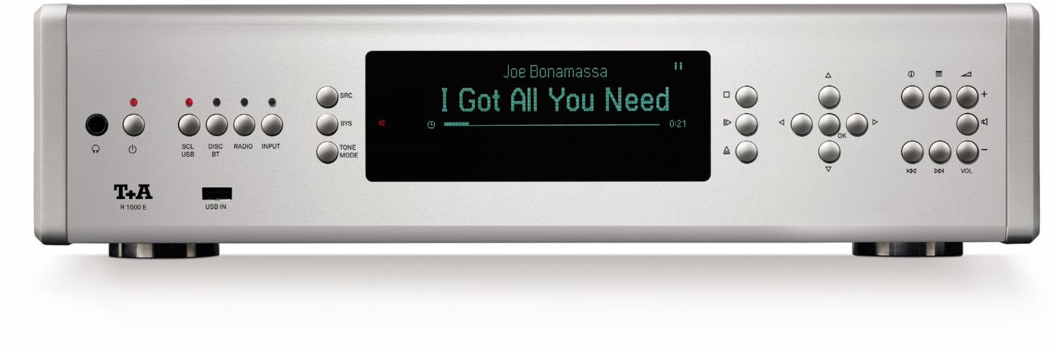 T+A R 1000 E (V2.5) CD-Receiver mit Internetradio silber/silber