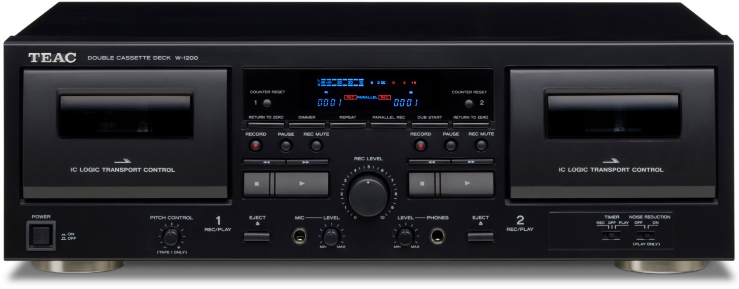 Teac W-1200-B Doppel-Kassettendeck schwarz