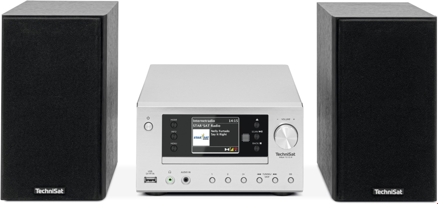 Technisat Viola 710 CD IR Mini-System silber