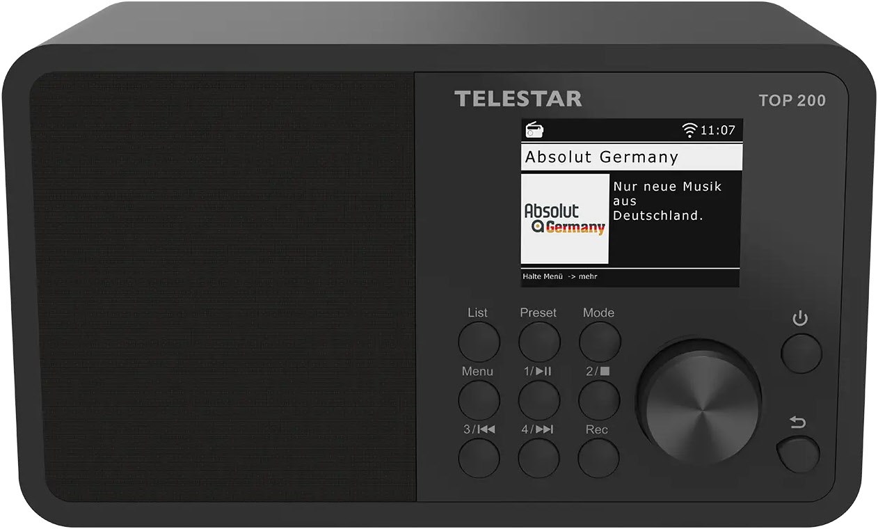 Telestar TOP 200 Internetradio schwarz