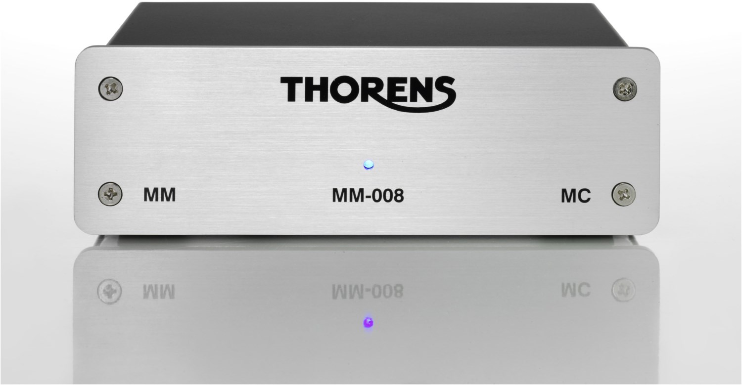 Thorens MM 008 Phono Vorstufe Phono-Vorverstärker silber