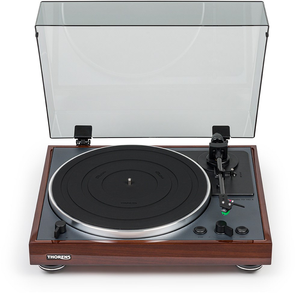 Thorens TD 102 A Plattenspieler nussbaum hochglanz
