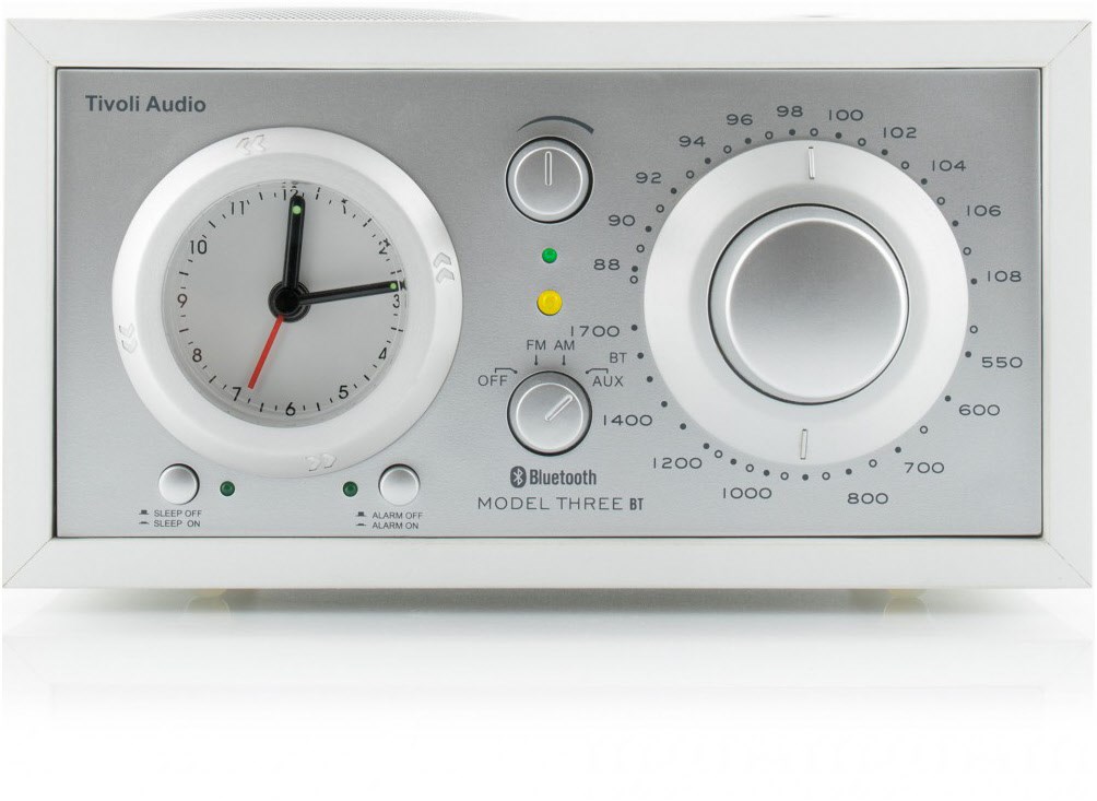 Tivoli Audio Model Three BT Uhrenradio weiß/silber