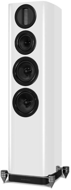 Wharfedale AURA 3 /Paar Stand-Lautsprecher hochglanz-weiss